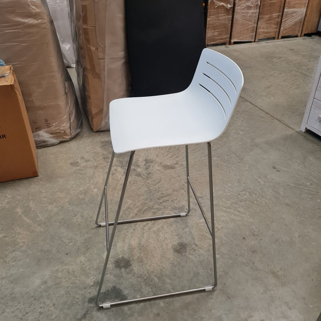 Spanish Designer SKIN Sled Bar Stool Set