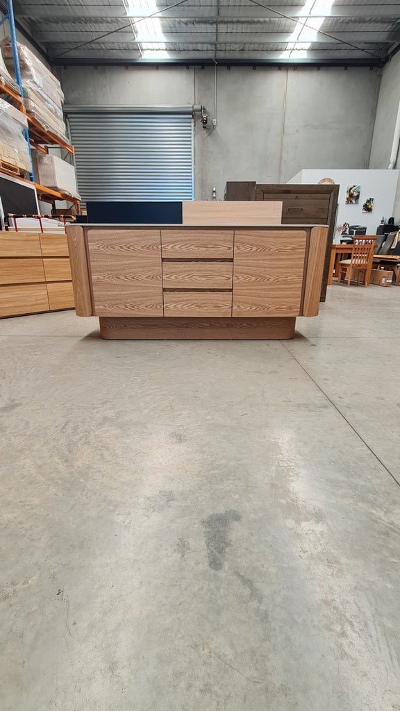 Modern Ceramic - Top Ash Veneer Sideboard