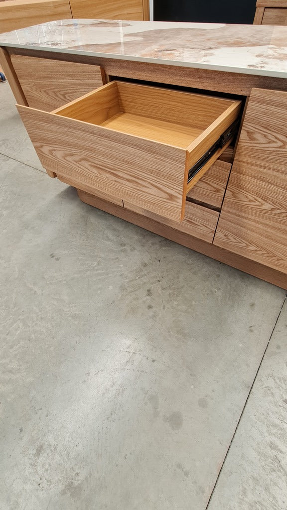 Modern Ceramic - Top Ash Veneer Sideboard