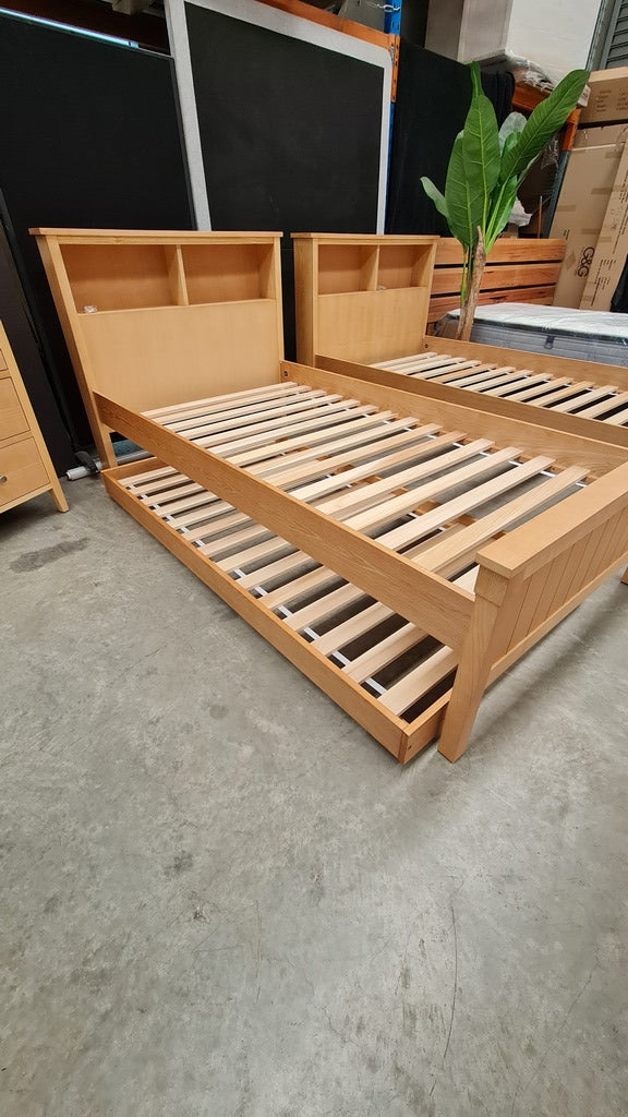 Ash Timber 4 piece King Single Bed Package