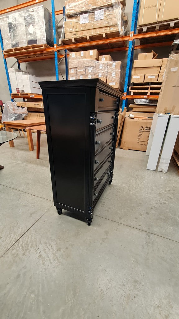 Solid Timber Black Tallboy – Classic