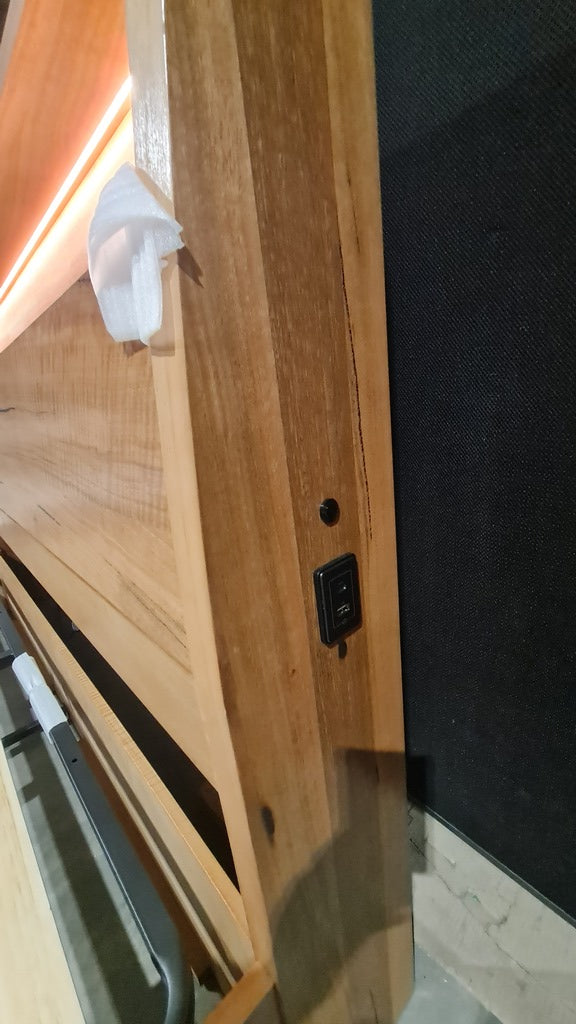 King Marri Timber Gas Lift Storage Bed