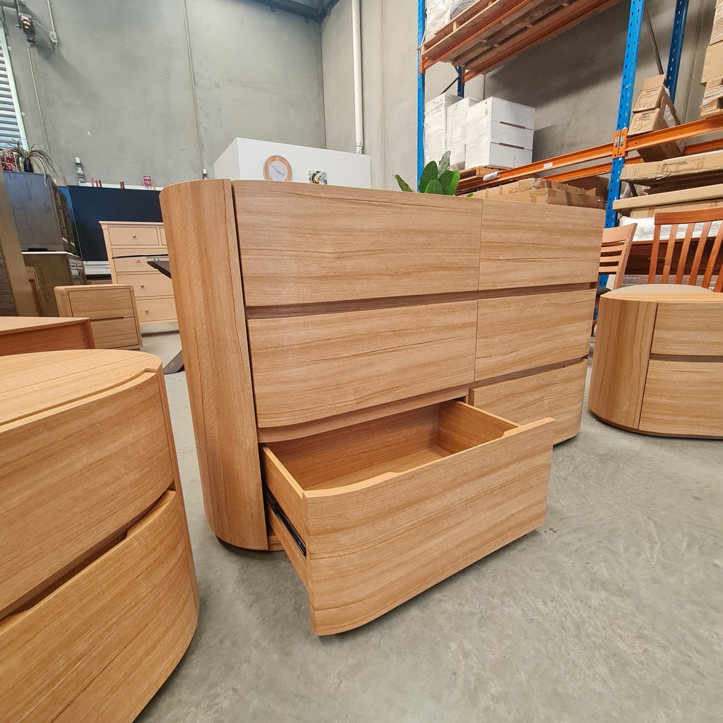 Urban Chic Natural Dresser and Bedside Table Package
