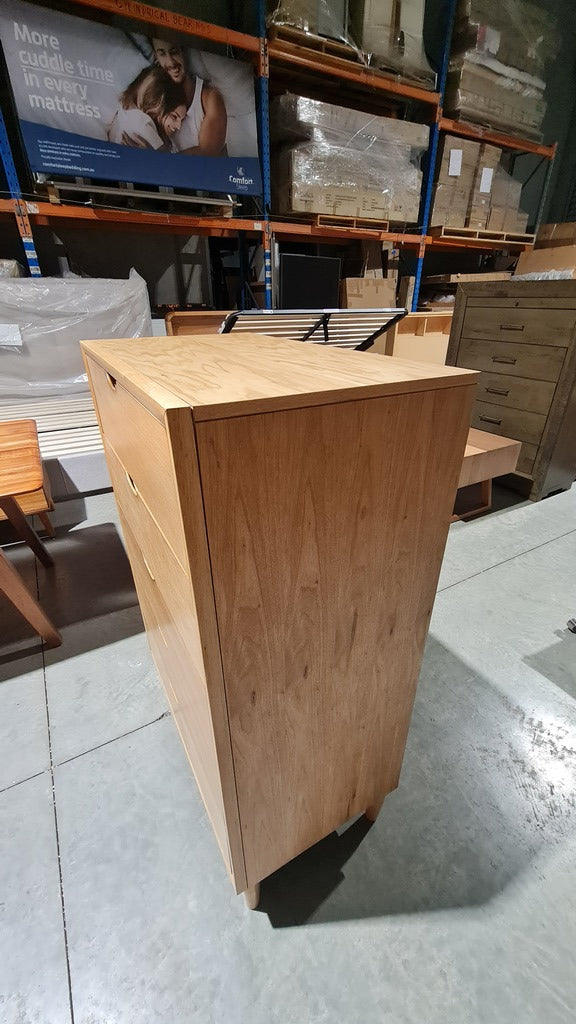 LIGHT OAK SCANDI TALLBOY