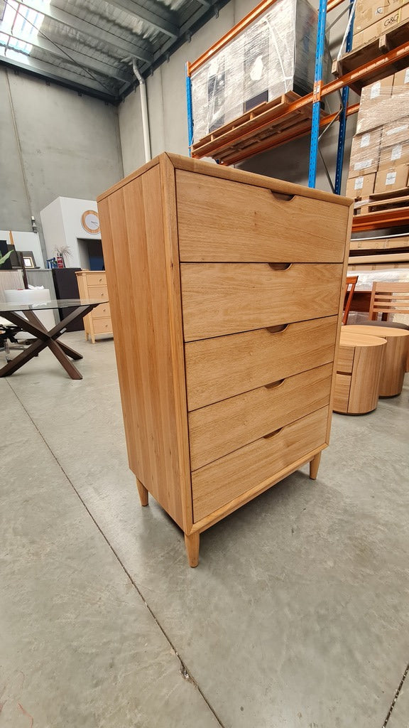LIGHT OAK SCANDI TALLBOY