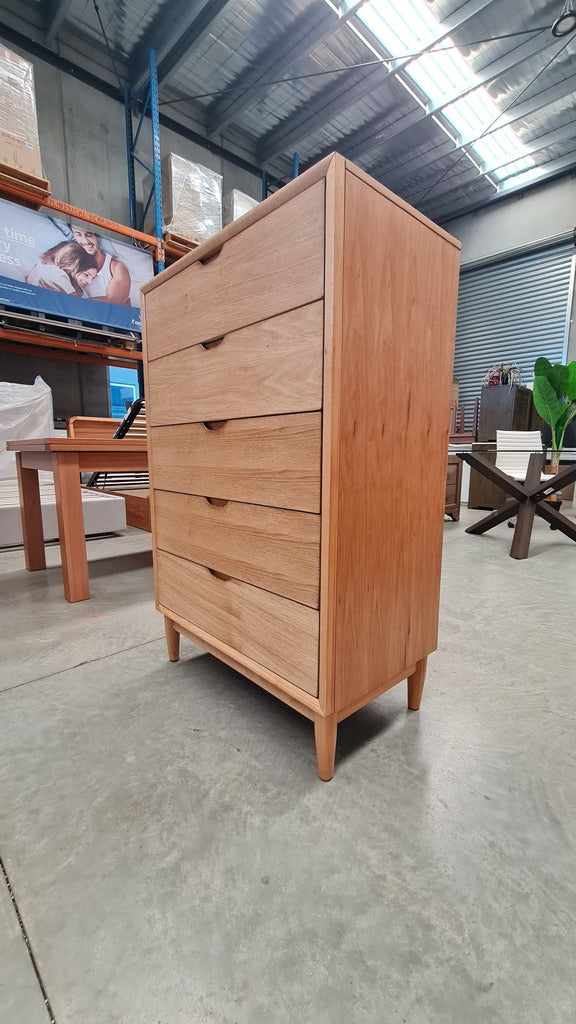 LIGHT OAK SCANDI TALLBOY