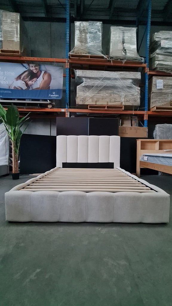 Contemporary Quilted Queen Bed