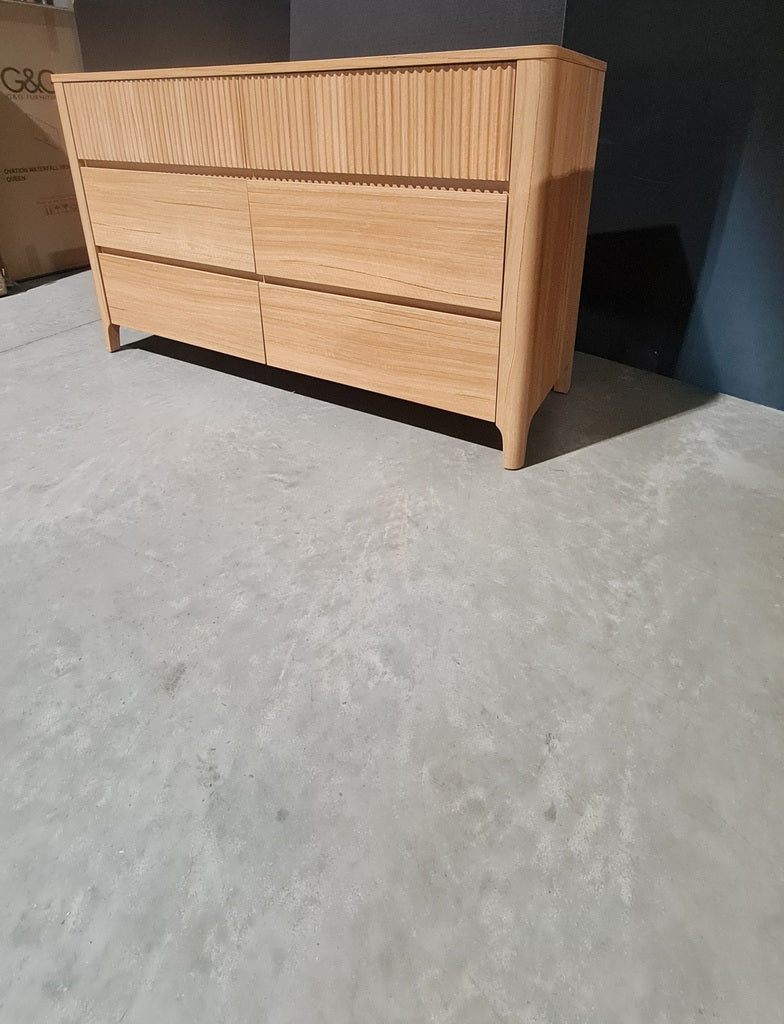 Natural 6 Drawer Dresser - Scandi / Contemporary