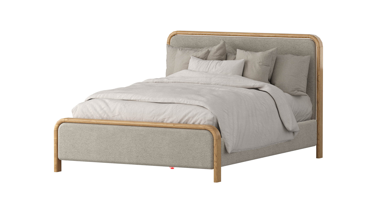 Glenhaven Queen 5-Piece Bedroom Suite - Glacier Fabric - additional product view