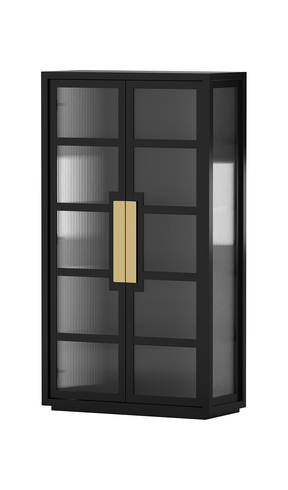 Onyx Vale Display Cabinet - Black Ash - clearance furniture