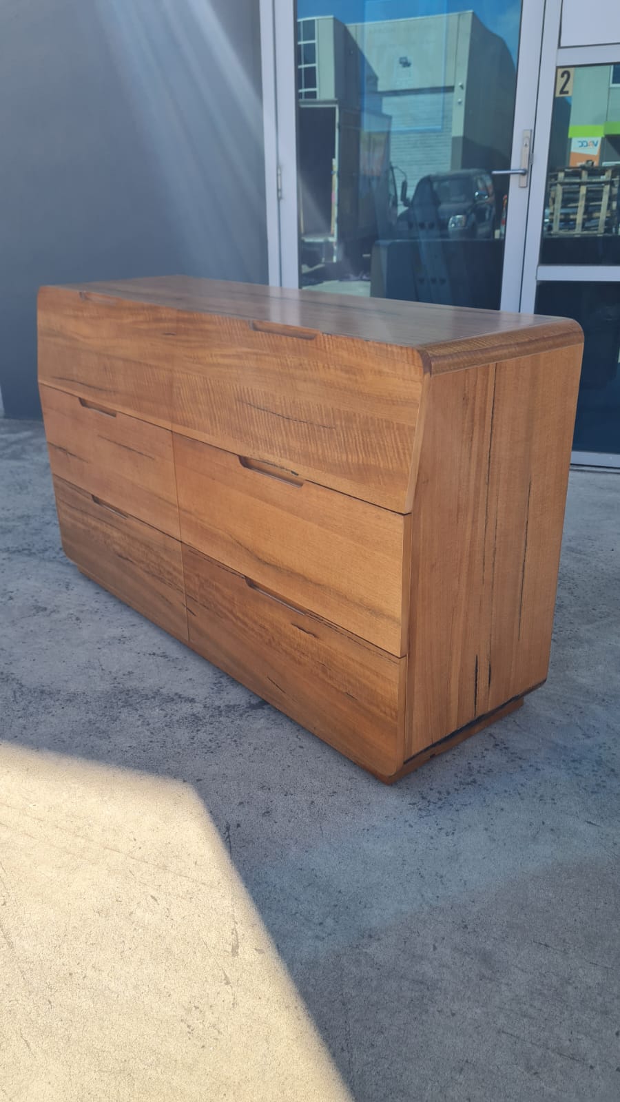 Marri Timber 6 Drawer Dresser