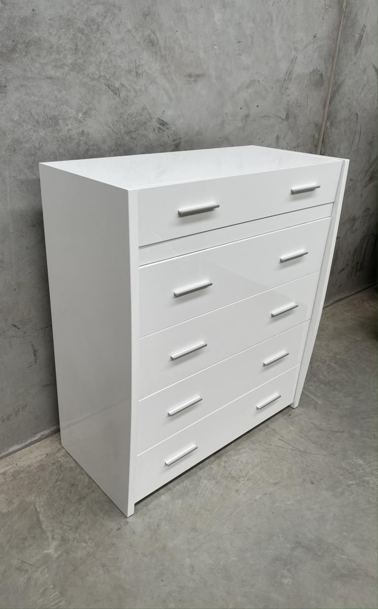 White Gloss Jewellery Tallboy