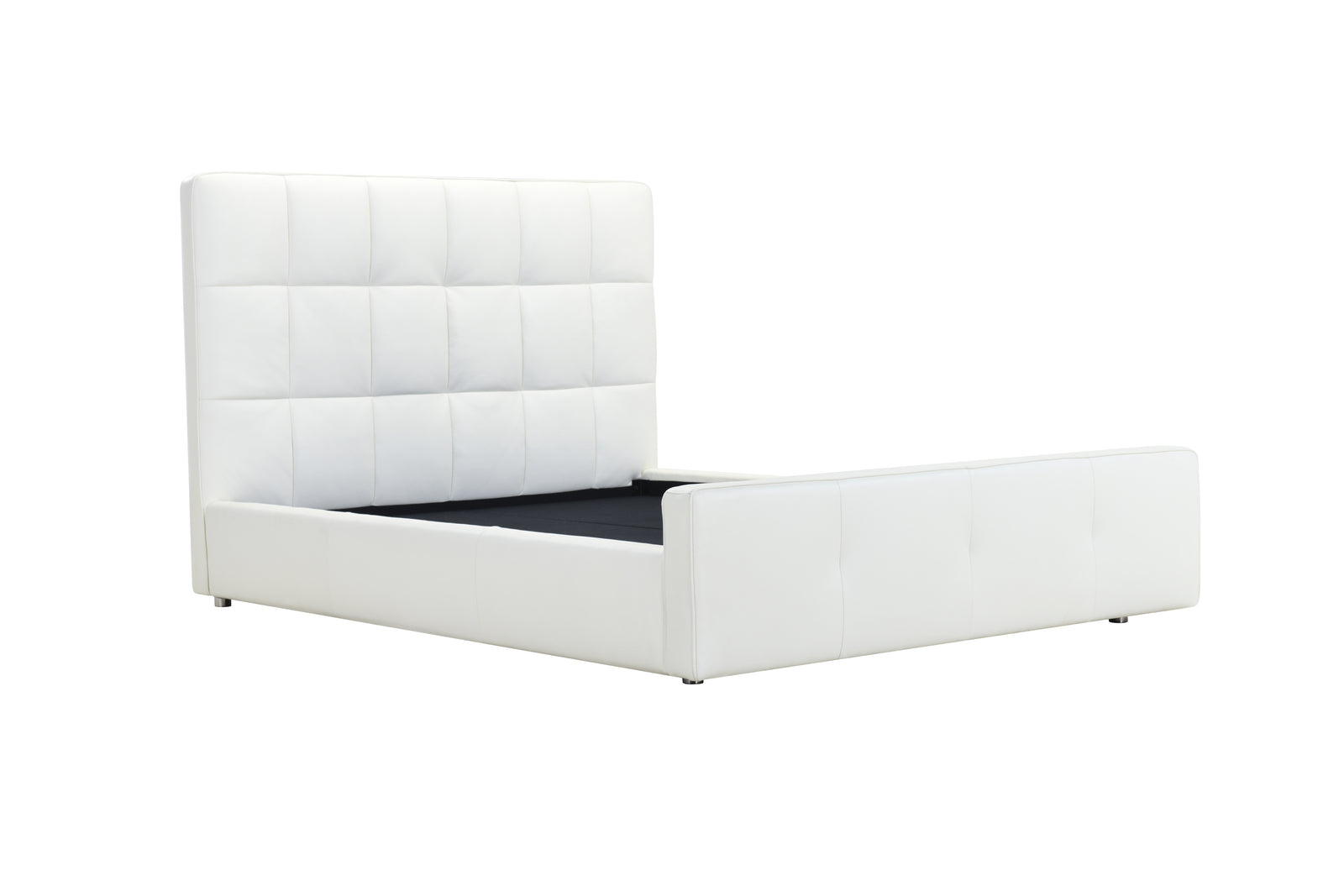 Powder Room Queen Bed - Powder Leather - ex-display sample furniture