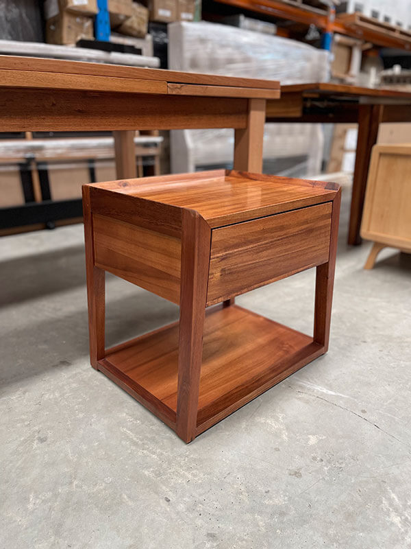 Solid Blackwood Bedside Table