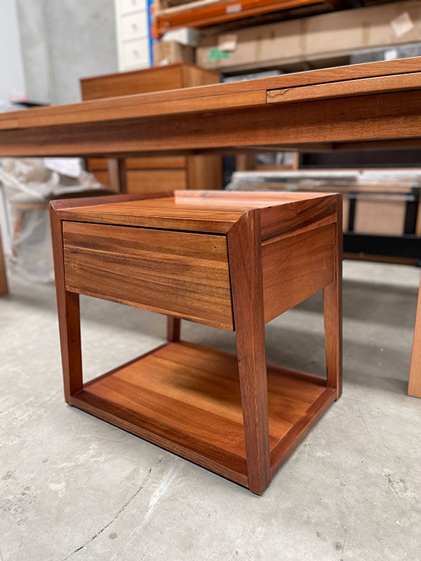 Solid Blackwood Bedside Table