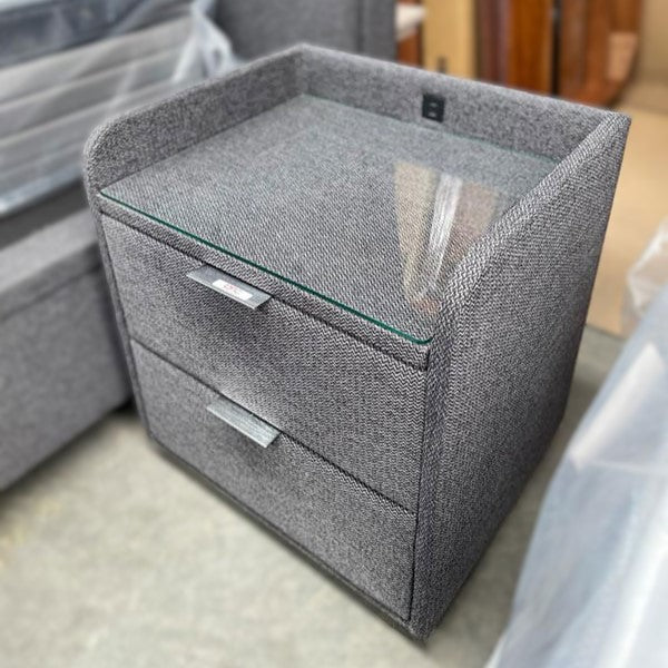 Luxe King Gas-Lift Bed w/ USB Bedside Tables & Tallboy Package