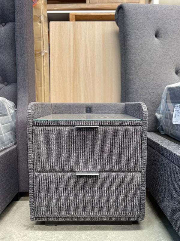 USB/Wireless 2-Drawer Bedside Tables (Set)