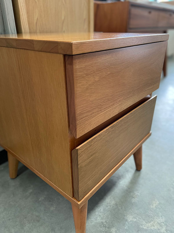 Linden Tasmanian Oak 2-Drawer Bedside