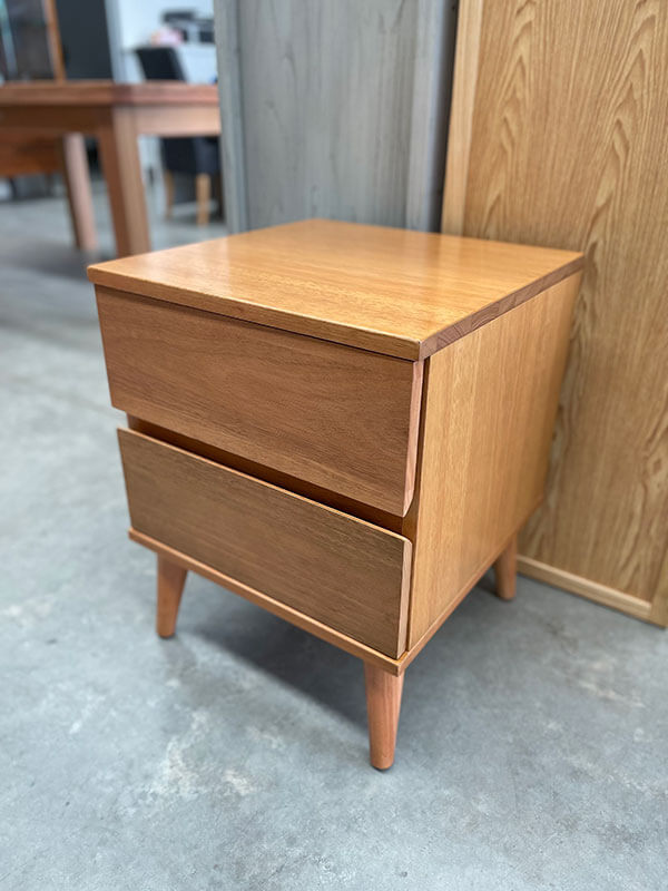 Linden Tasmanian Oak 2-Drawer Bedside