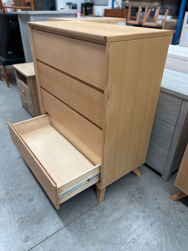 Ashwood Timber 4 Drawer Tallboy
