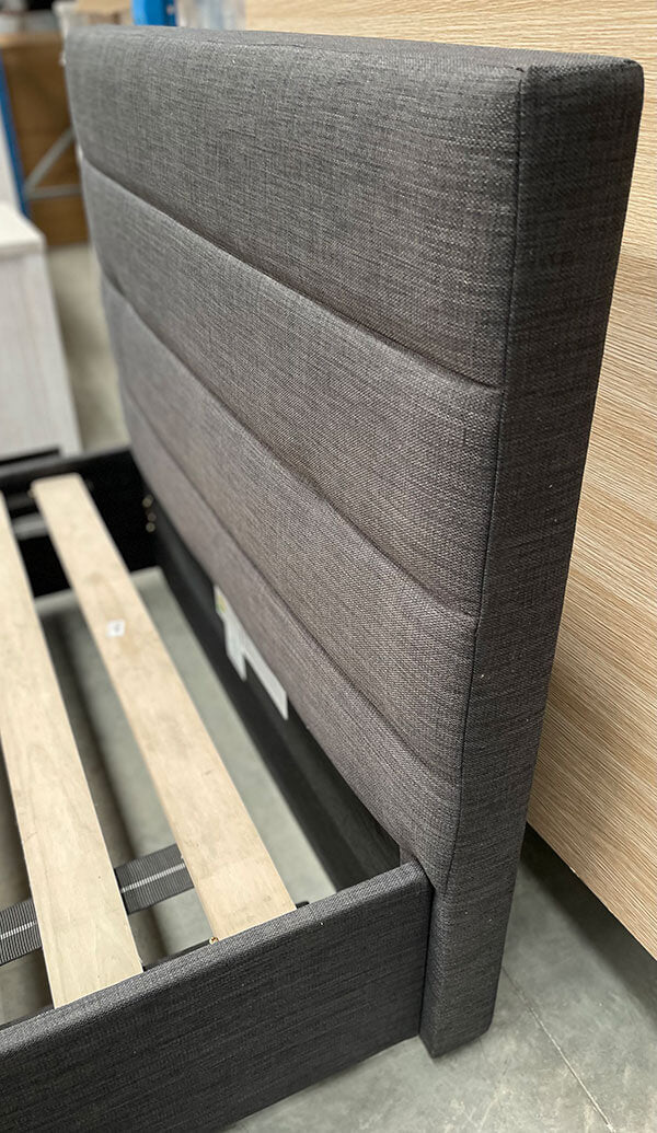 King Single Bed 1 Drawer Storage in Slate