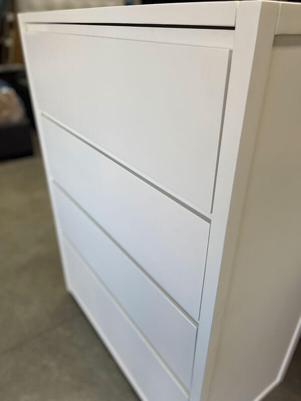 Aspen 4-Drawer White Tallboy