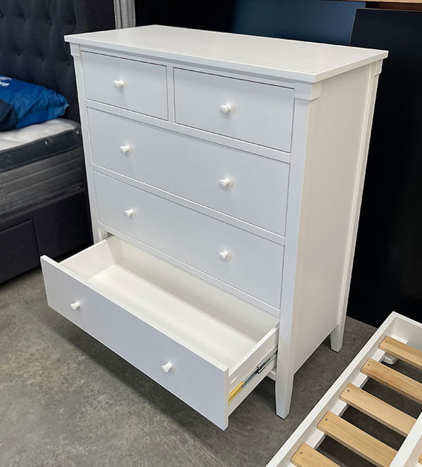 White Single w/ Trundle 3 Piece Bedroom Set