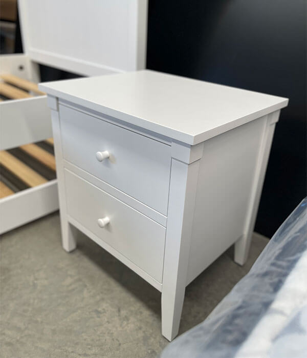 White Single w/ Trundle 3 Piece Bedroom Set