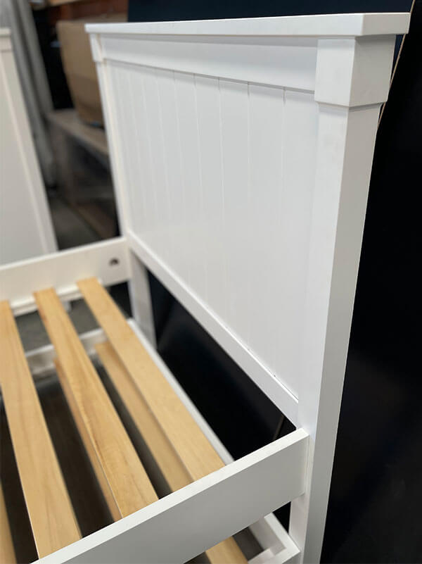 White Single w/ Trundle 3 Piece Bedroom Set