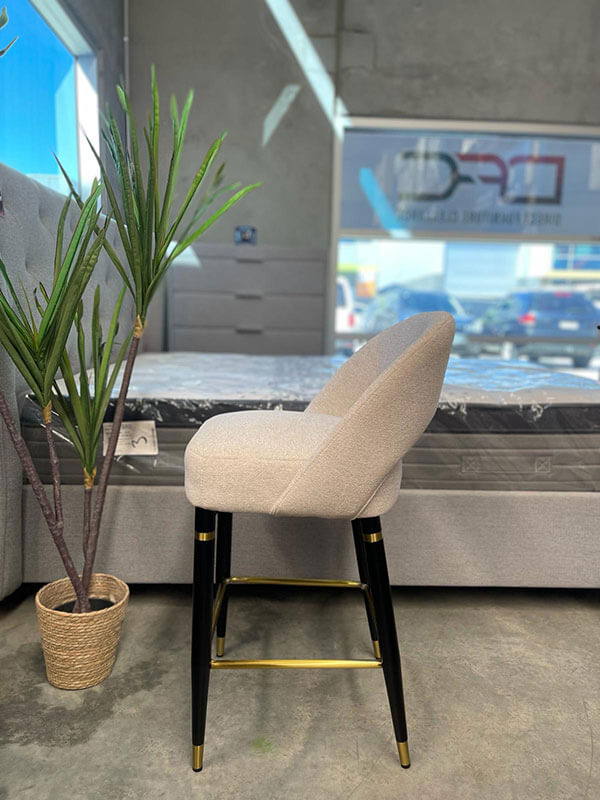 Atlanta Luxe Beige Bar-Stool