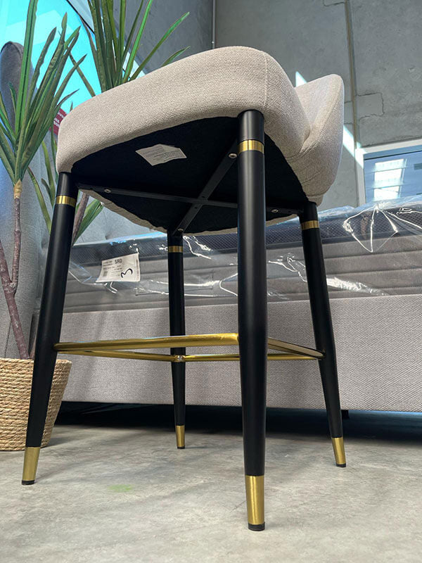Atlanta Luxe Beige Bar-Stool