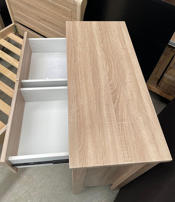 Light Oak 3-Piece Single Bed Set