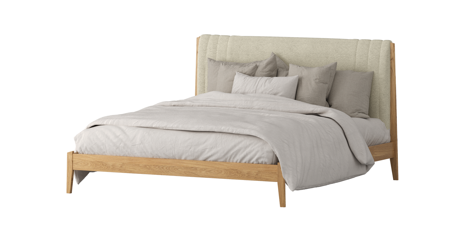Cloudrest King Bed - Light Beige - clearance furniture