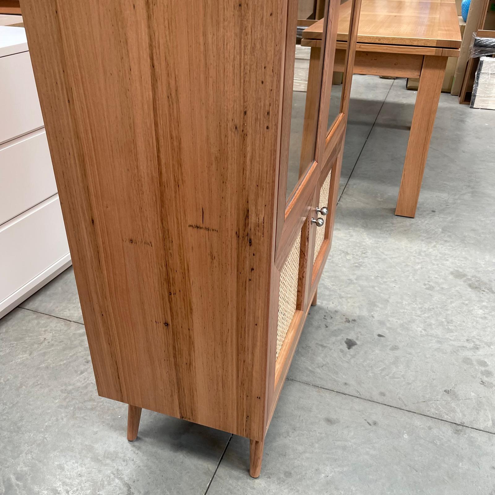 Tasmanian Oak Glass Display Cabinet