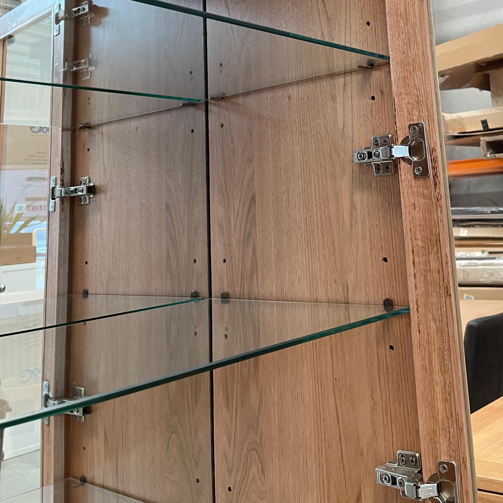 Tasmanian Oak Glass Display Cabinet