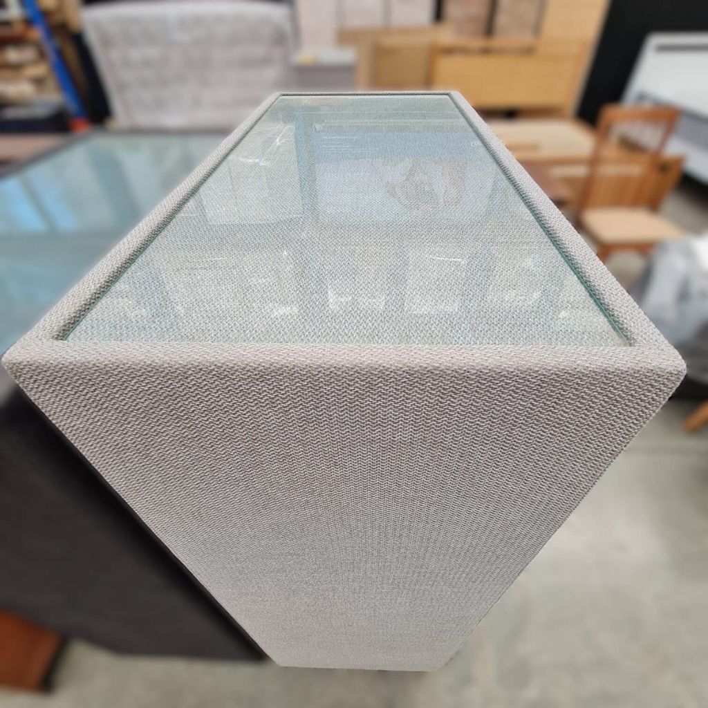 Argent Fabric 5-Drawer Tallboy