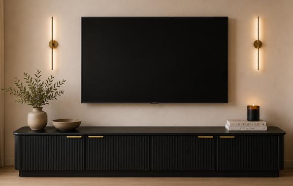 Lockwood Entertainment Unit — Black — product photo