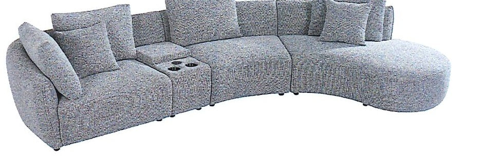 Eversley Corner Lounge - Light Grey