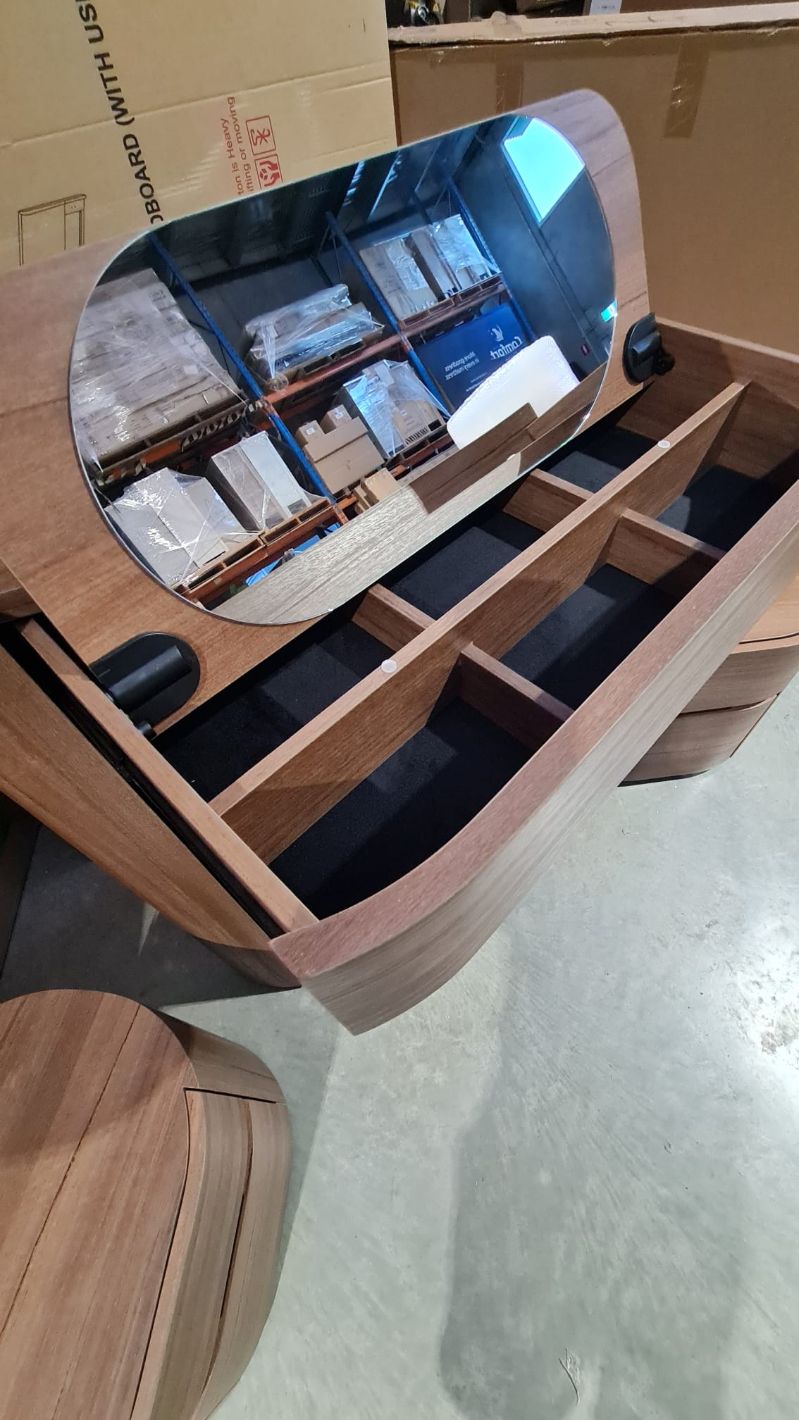 Walnut Tallboy and 2 Bedside Tables