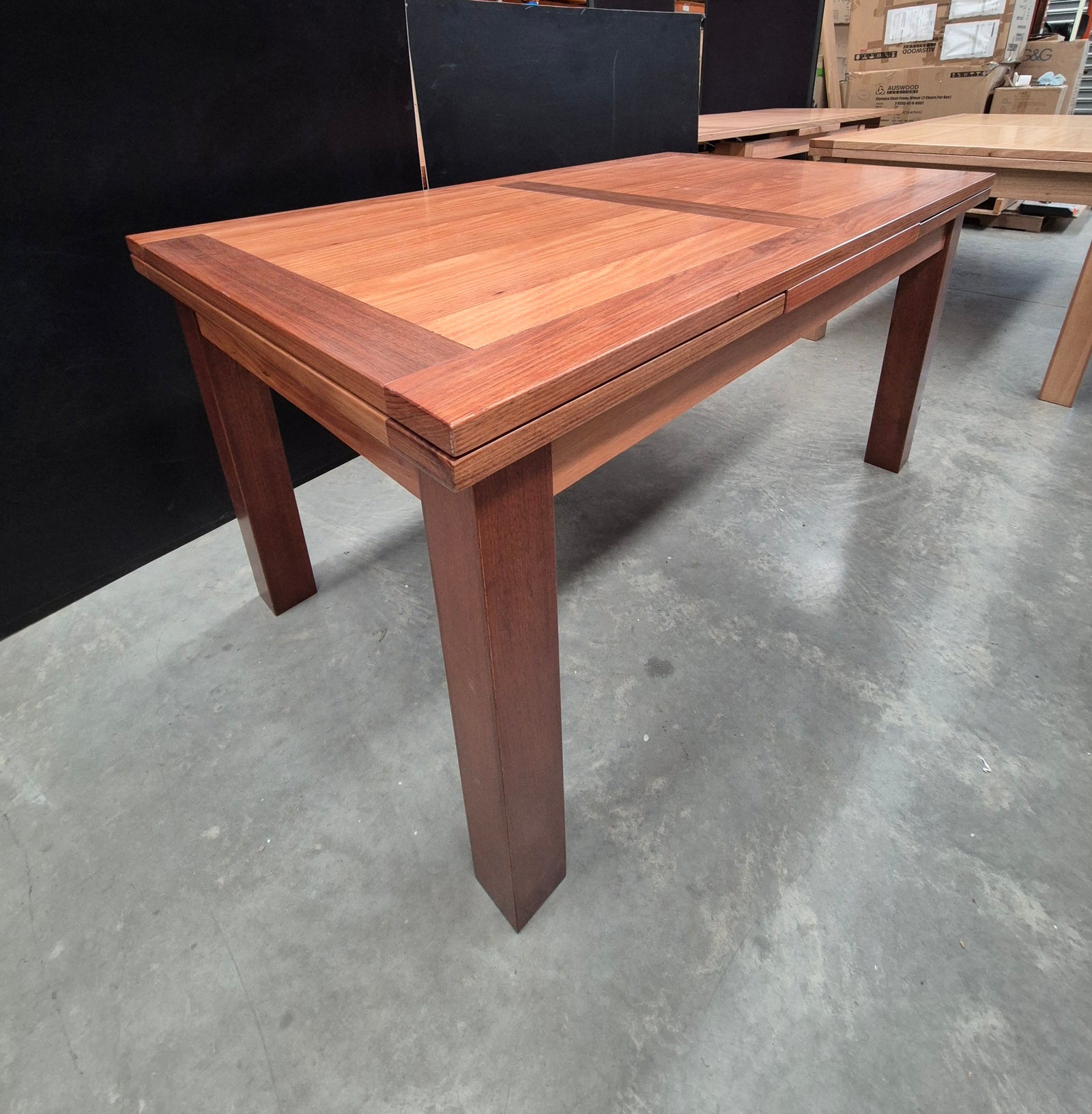 Extended Australian Blackwood Dining Table 1.5m - 2.5m
