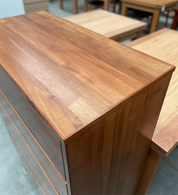 Tasmanian Blackwood 5 Drawer Tallboy