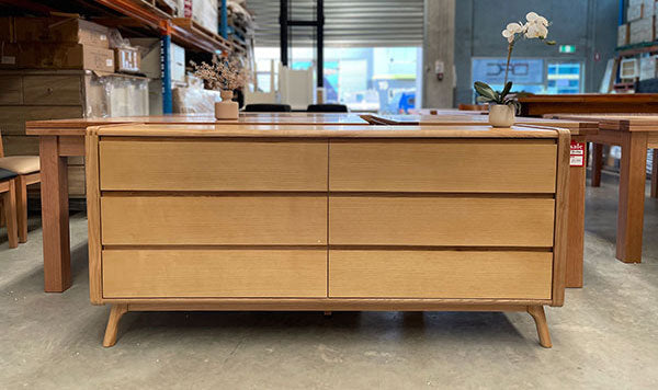 Nordic 6-Drawer Dresser