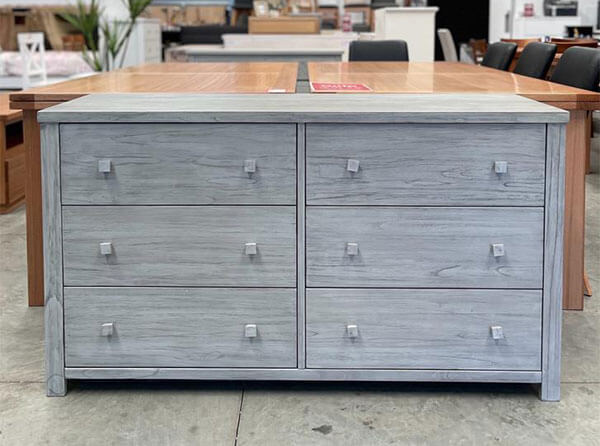 Bayside 6-Drawer Greywash Dresser