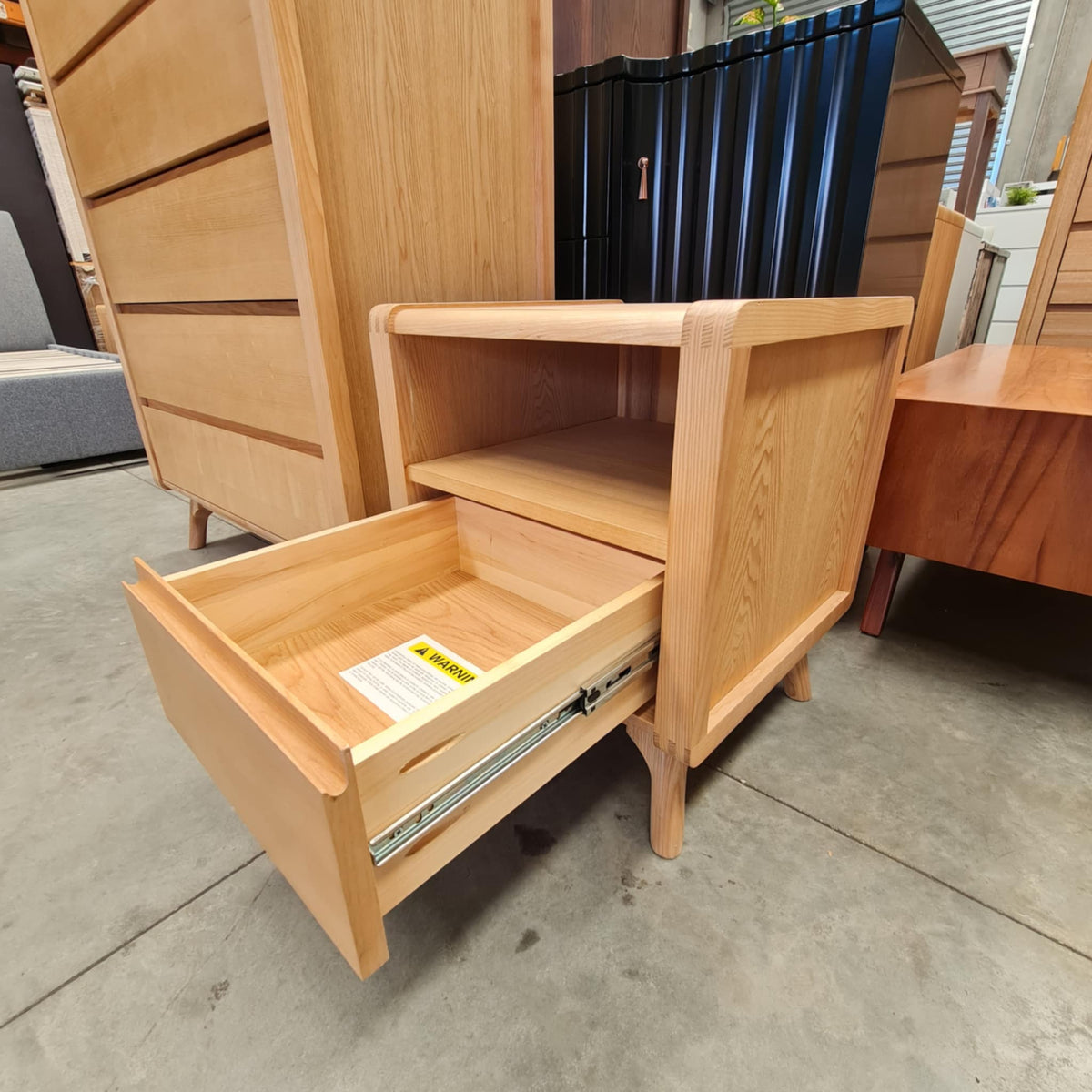 Nordic Tallboy &amp; Bedside Table Set