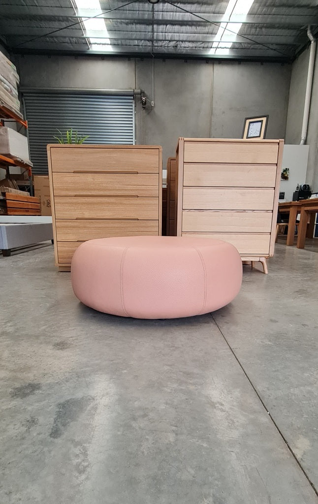Ex Display Australian Made Blush Ottoman