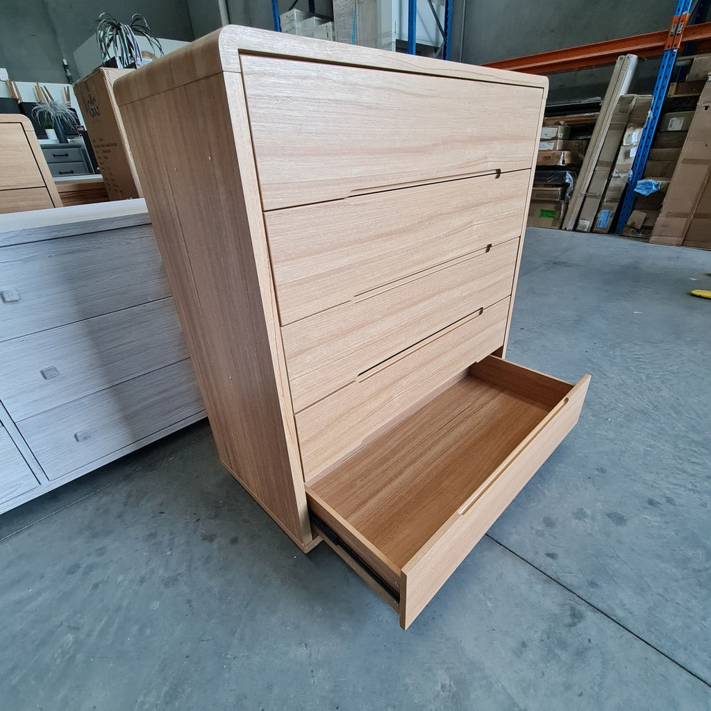 Arcadia Ash 5-Drawer Tallboy