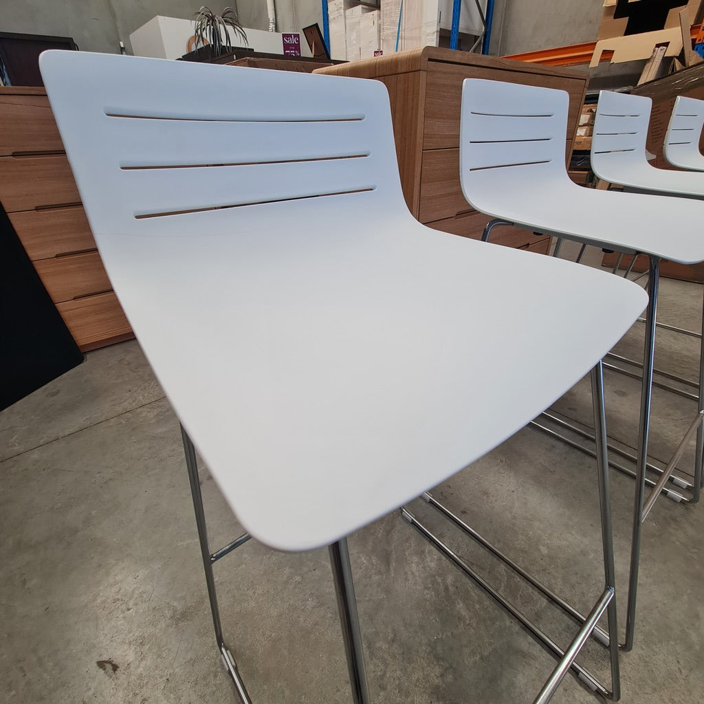 Spanish Designer SKIN Sled Bar Stool Set