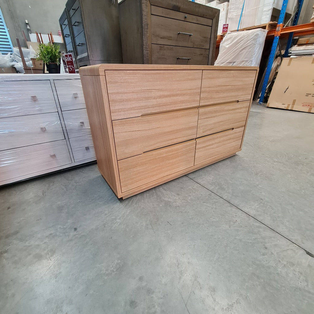 Arcadia Ash Scandi 6 Drawer Dresser