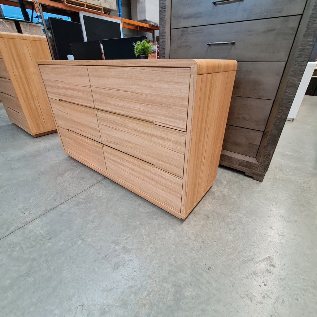 Arcadia Ash Scandi 6 Drawer Dresser