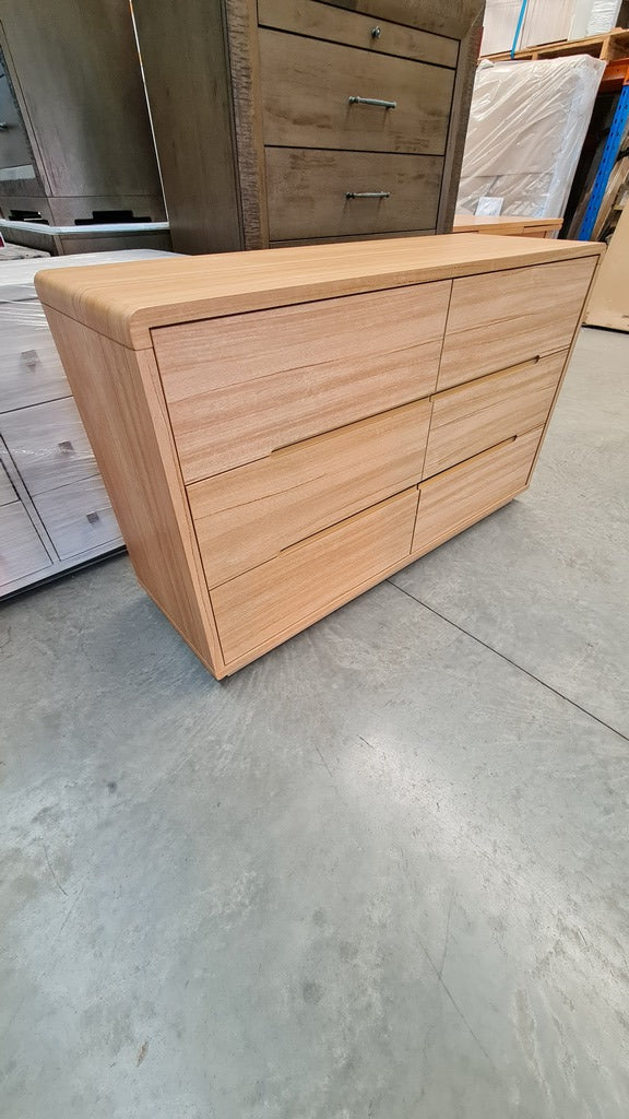 Arcadia Ash Scandi 6 Drawer Dresser